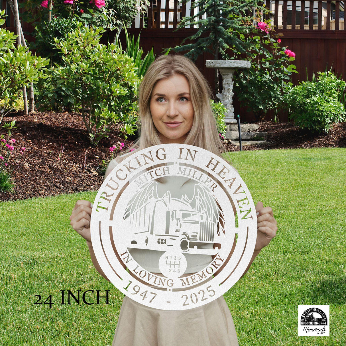 Personalized Memory Decor Indoor Outdoor Multiple Sizes & Colors