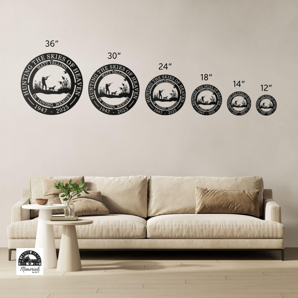 Memorial For Duck Hunter Wall Sign Custom Remembrance Decor Outdoor Indoor Weatherproof Decorations