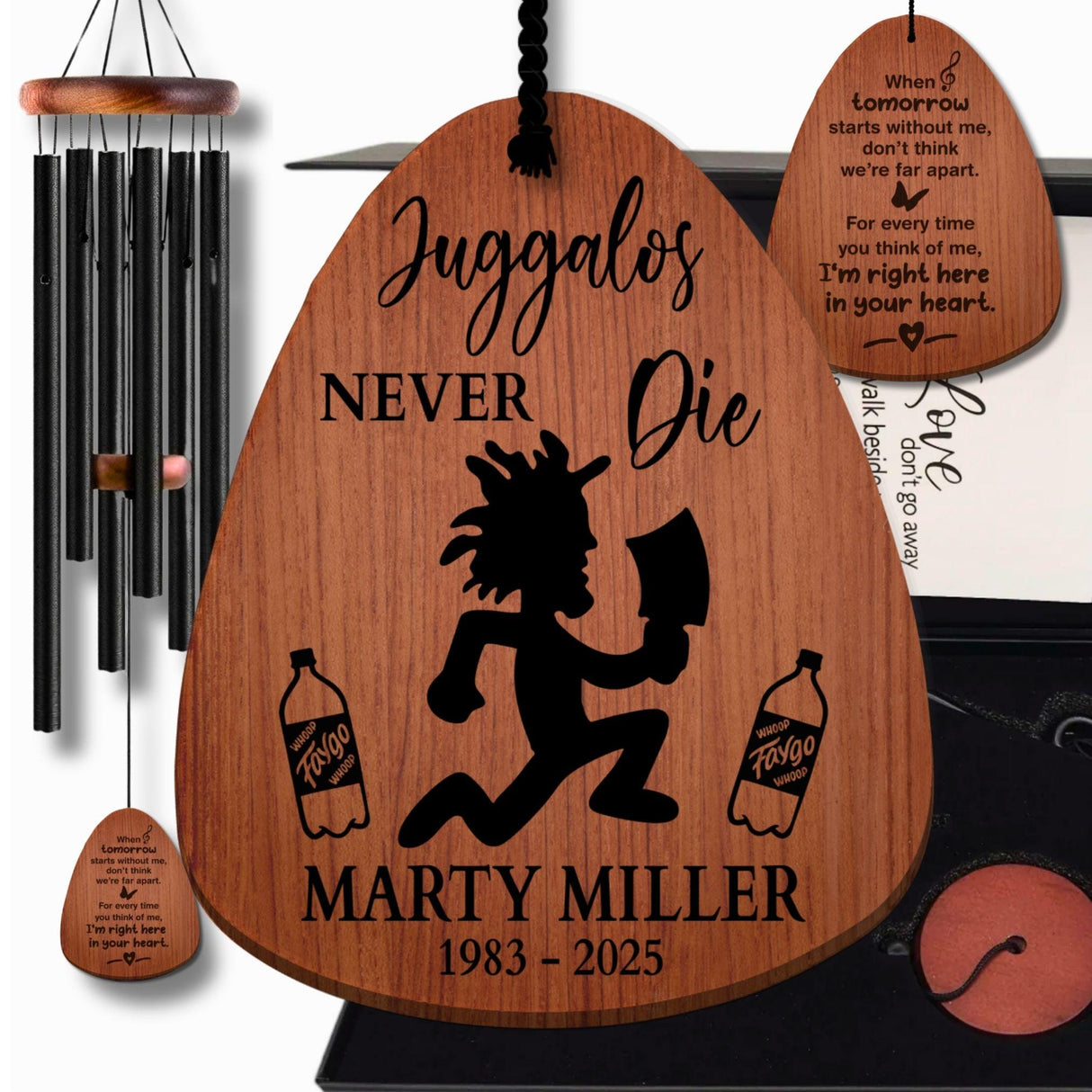 Personalized Juggalo Memorial Wind Chime Gift Box
