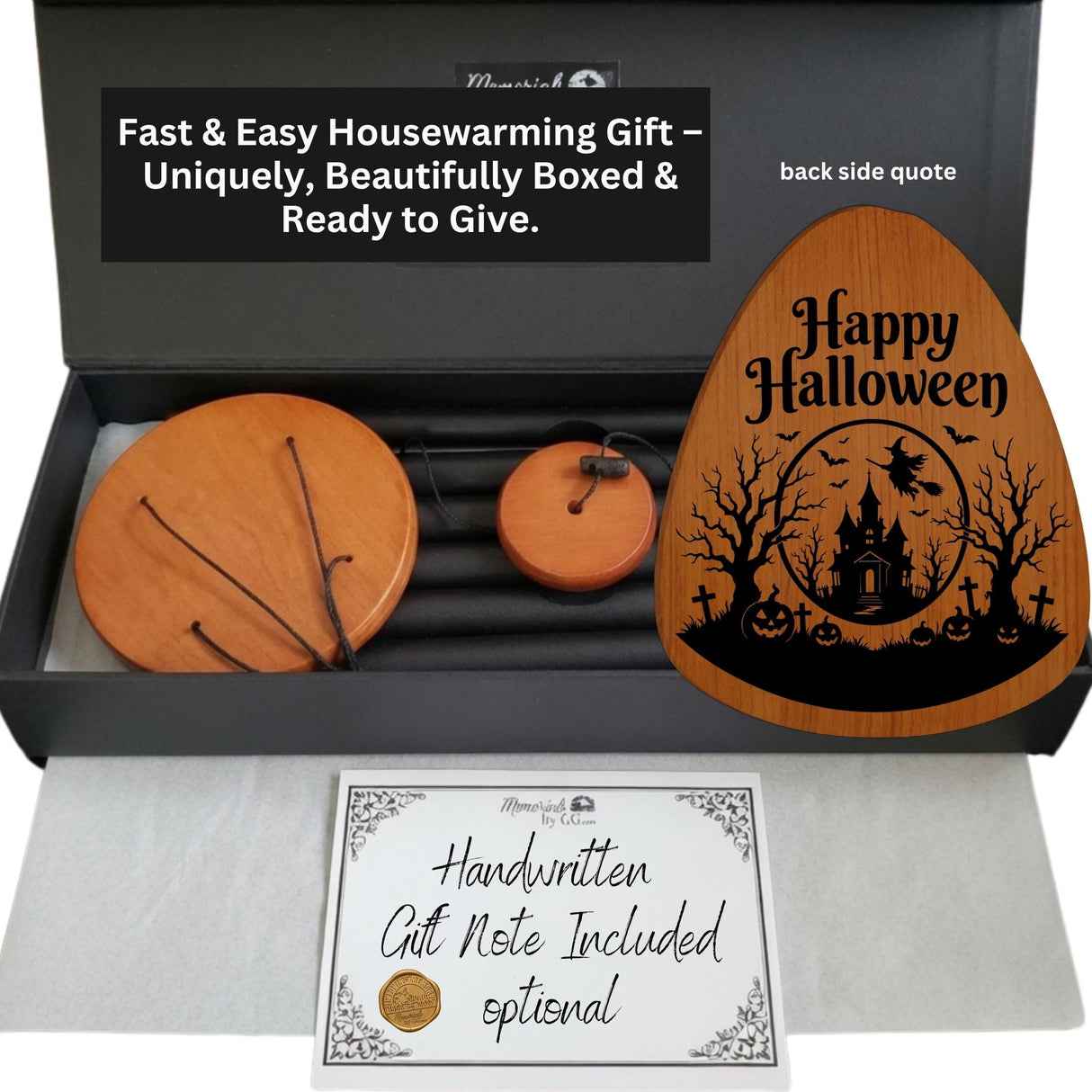 Halloween Character Wind Chime | Happy Halloween | Personalized Last Name Horror Movie Housewarming Gift