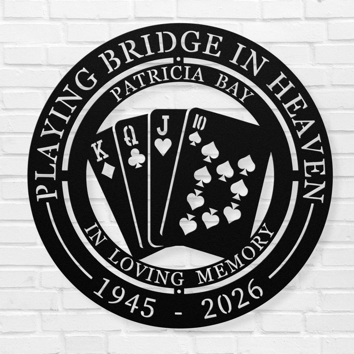 Bridge Player Memorial Gift - Personalized Sympathy Gift Playing Bridge In Heaven