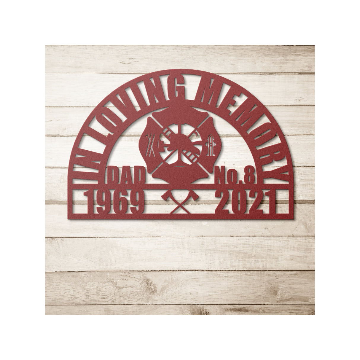 Firefighter Sympathy Gift Loss of Father Gift, Dad Bereavement Gift, Sympathy Gift, Memorial Gifts, In Loving Memory, Father Grave Memorial