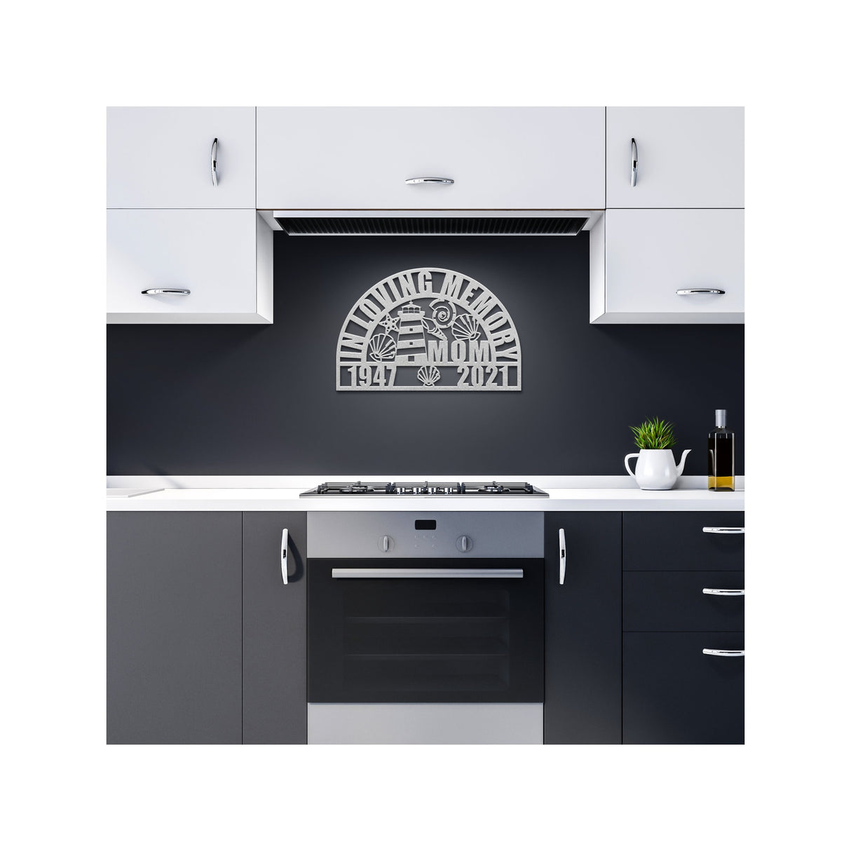 Lighthouse Memorial Metal Sign - Nautical Sympathy Gift for Loss of Mother - Nautical Wall Decor - Bereavement Gift for Loss of Loved One