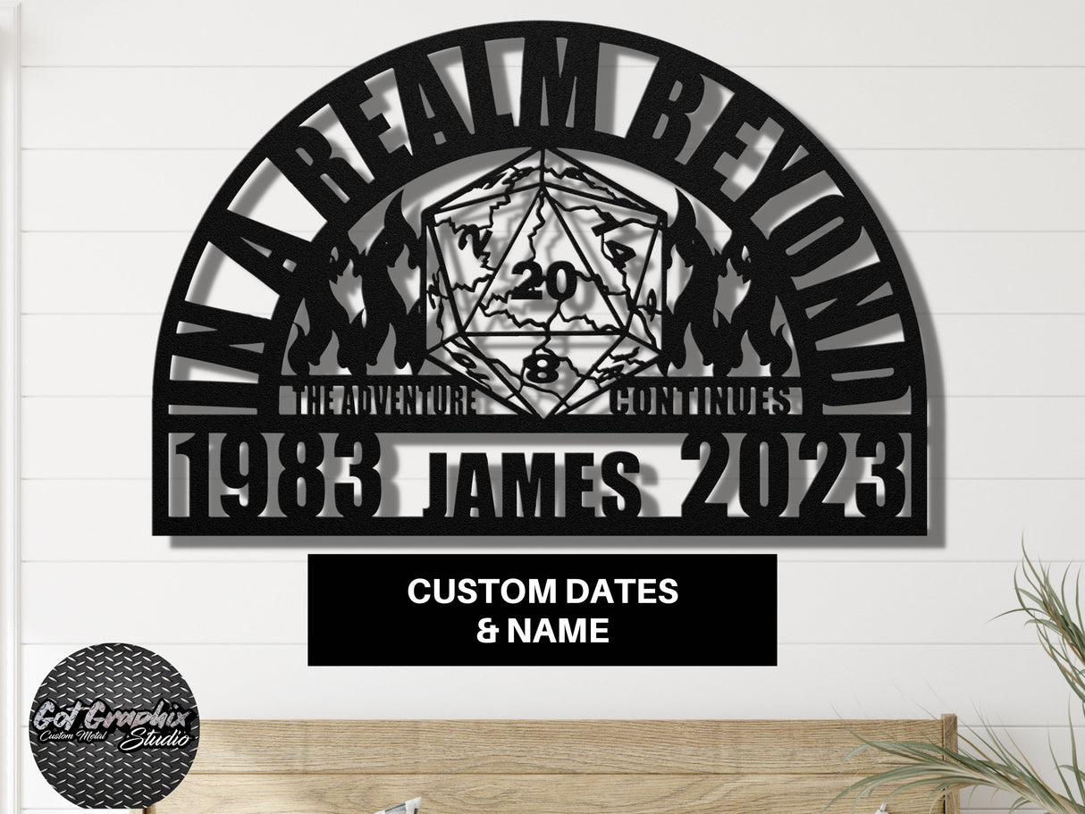 Dungeons and Dragons Memorial for Loss of Friend - D and D Dice Sympathy Gift for Loss of Dungeon Master - DnD Dice Remembrance Gift