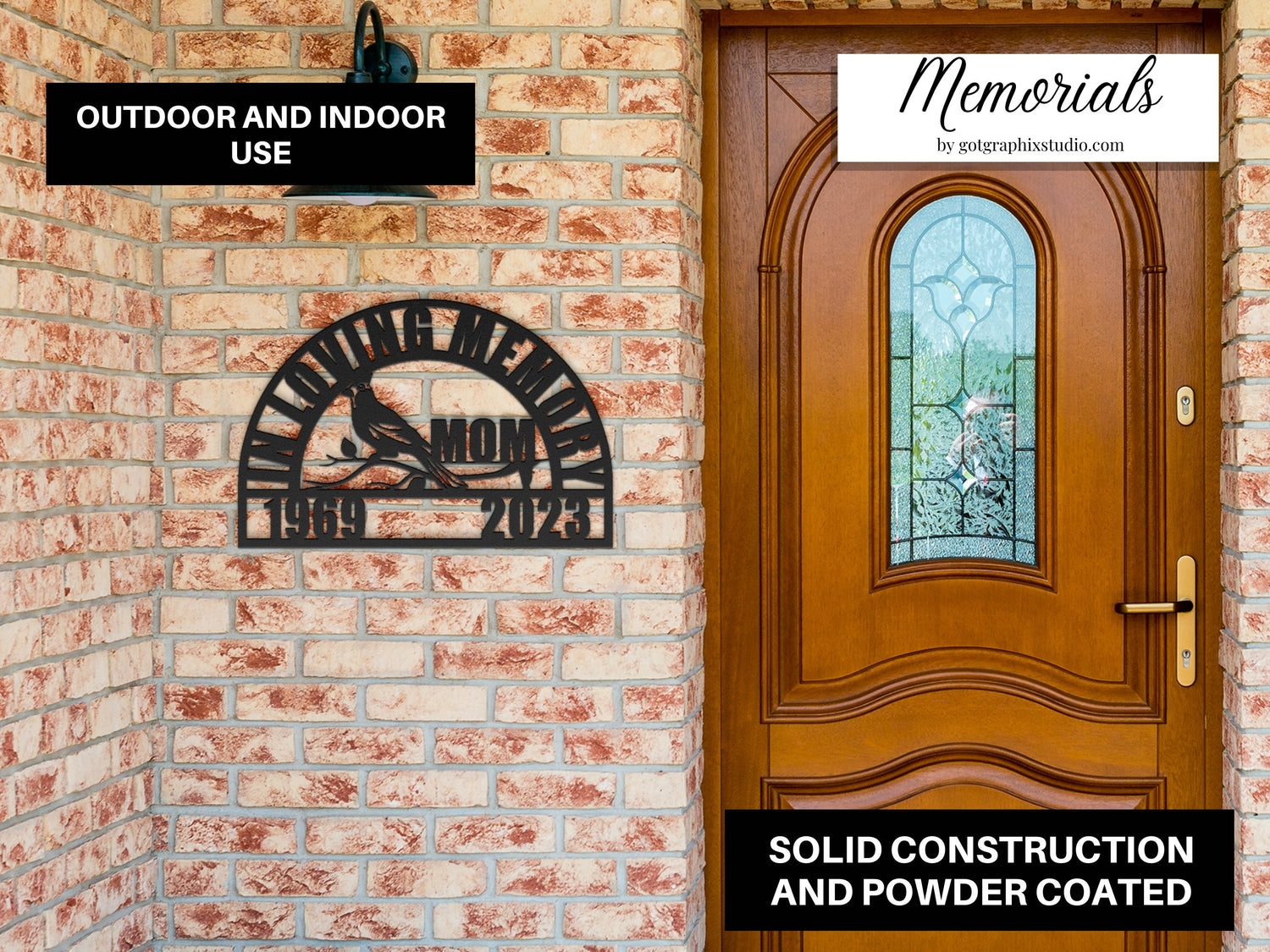 Cardinal Memorial Gift - Loss of Mother Gift or Loved One Grave Decoration