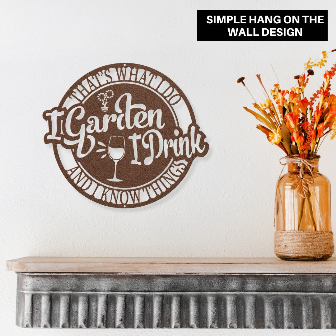 Funny Grammy Garden Sign | Garden Metal Sign Decorations | Grandma Garden Sign Funny | Wine Sign Outdoor Decor | Outdoor Signs for Garden