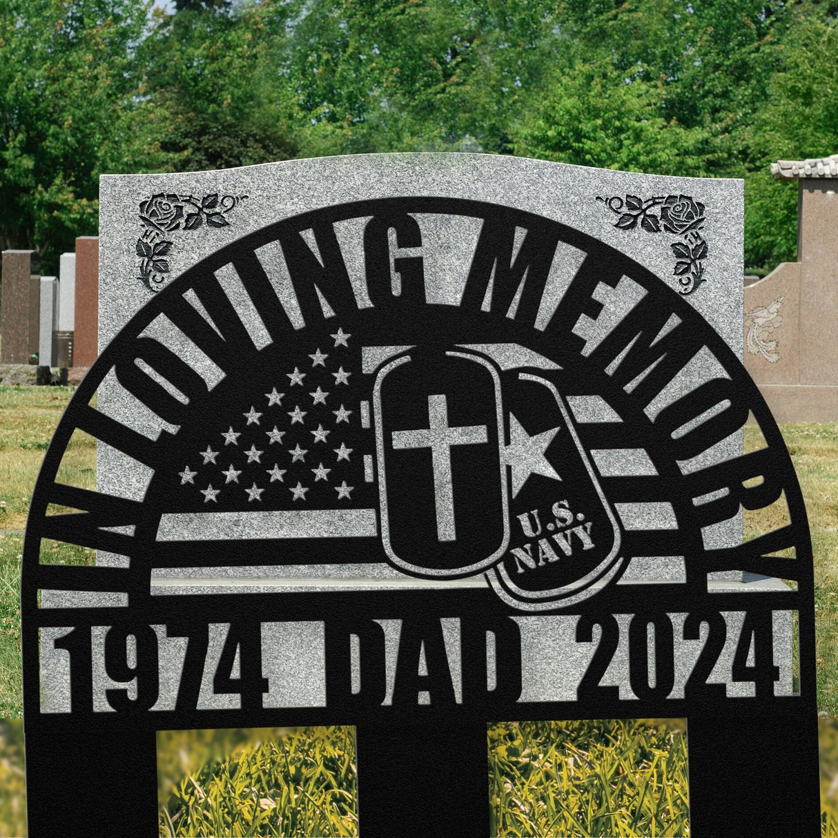 Personalized U.S. Navy Veteran Memorial Gift: Perfect Sympathy Gift for The Loss of Your Fallen Soldier