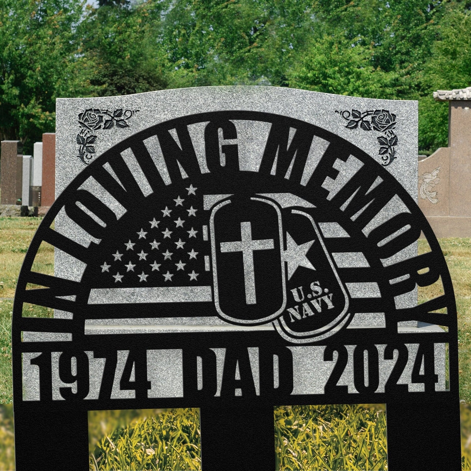 Personalized U.S. Navy Veteran Memorial Gift: Perfect Sympathy Gift for The Loss of Your Fallen Soldier