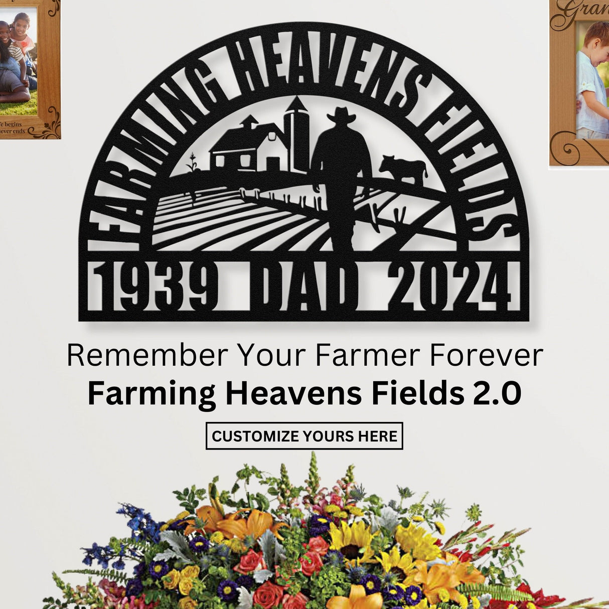 Personalized Farmer Memorial Gift: Perfect Sympathy Gift for The Loss of Your Beloved Farmer