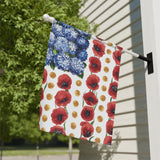 Myosotis Poppy Memorial Day Garden Flag – 12x18 Inch Double-Sided Outdoor Patriotic Decor