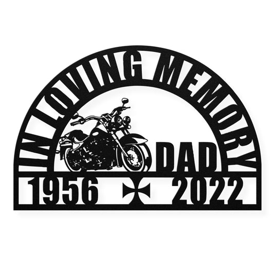 Custom Dad Motorcycle Memorial Gift