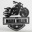 Personalized Harley Davidson Motorcycle Memorial Sign