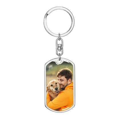Dog Memorial Keychain Gift for Men
