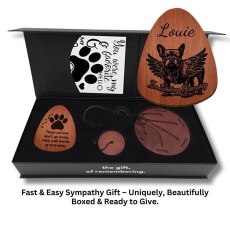 Pet Memorial Gift for Loss of Dog Wind Chimes | Custom Pet Loss Portraits from Photo