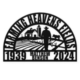 Farming Heavens Fields Personalized Farmer Memorial