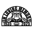 Georgia Bulldogs Memorial Sign Football Remembrance