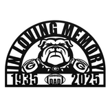 Georgia Bulldogs Memorial Sign Football Remembrance