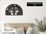 FireFighter Badge Memorial Custom Sign - Personalized Loss of Fireman Sympathy Gift