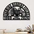 Farmhouse Wall Decor Remembrance Gifts for Friends and Family, Farming Heavens Fields Memorial Metal Sign, Sympathy Gift Loss of Husband