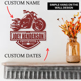 Personalize Your Heartfelt Motorcycle Memorial: A Sympathy Gift for Loss of a Beloved Biker