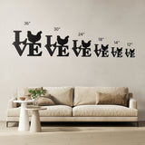 Metal Love Chicken Sign Farmhouse Home Wall Decoration