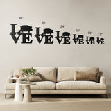 Metal Love Pig Sign Farmhouse Home Wall Decoration