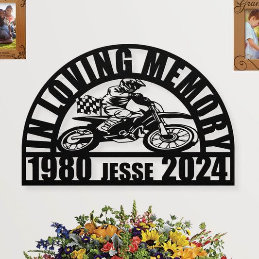 Motocross Sympathy Gift Loss of Son Gift, Brother Bereavement Gift, Dirt Bike Memorial Gift, In Loving Memory, Brother Grave Site Memorial