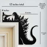 Godzilla Door Corner Topper Frame Decorations Metal Sign