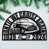 Classic 48 Chevy Truck Memorial Christmas Gift for Dad – Personalized Vintage Classic Chevrolet In Loving Memory Holiday Wall Sign