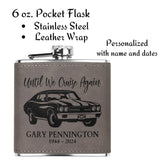 Classic Chevy Chevelle Car Memorial Gift Hip Flask Custom Men's Christmas Gift