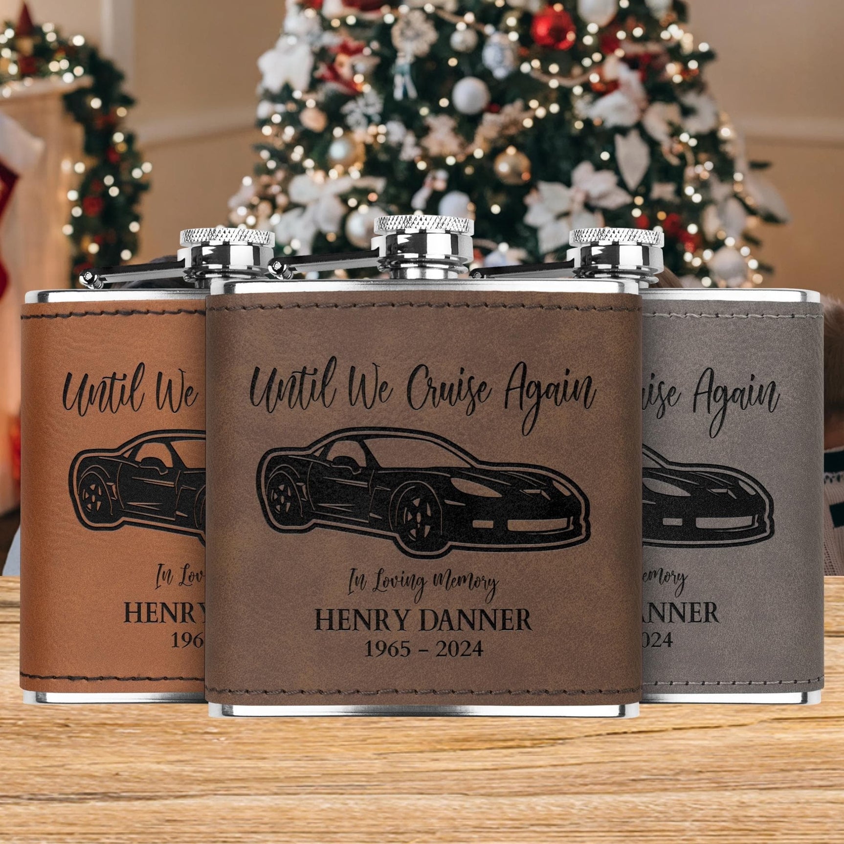 ZR1 Corvette Memorial Gift Car Hip Flask Custom Chevy Corvette Christmas Stocking Stuffer Gift for Men