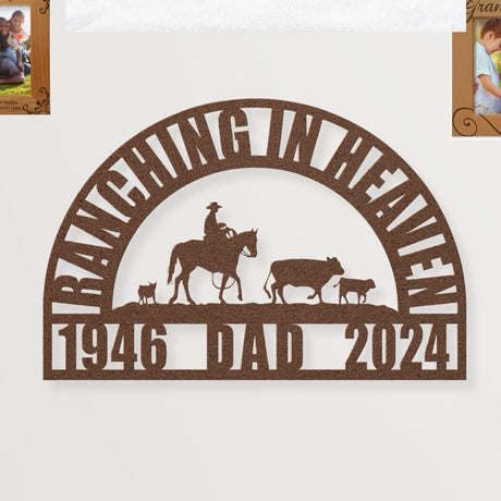 Cattle Farmer Rancher Memorial Gift for Men