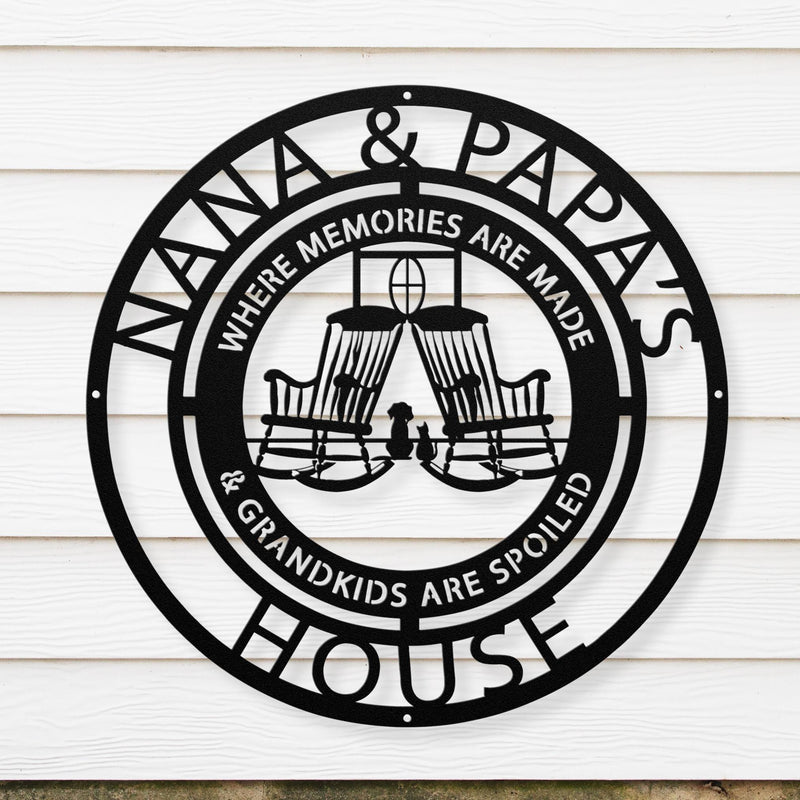 Customizable Grandparents Sign for Grandparents Day Gift