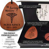 Personalized Doctor or Nurse Memorial Wind Chimes | Funeral Sympathy Gift Box for Medical Professional Loss