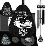 Black Memorial Wind Chimes for Men – Personalized 48 Chevy Truck Remembrance Gift, Classic Chevrolet Outdoor Tribute