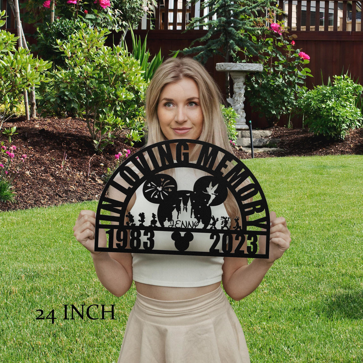 Personalized Disney Sympathy Gift for Temporary Grave Marker
