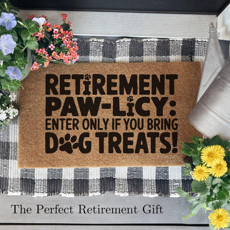 Retirement Dog Owner Doormat