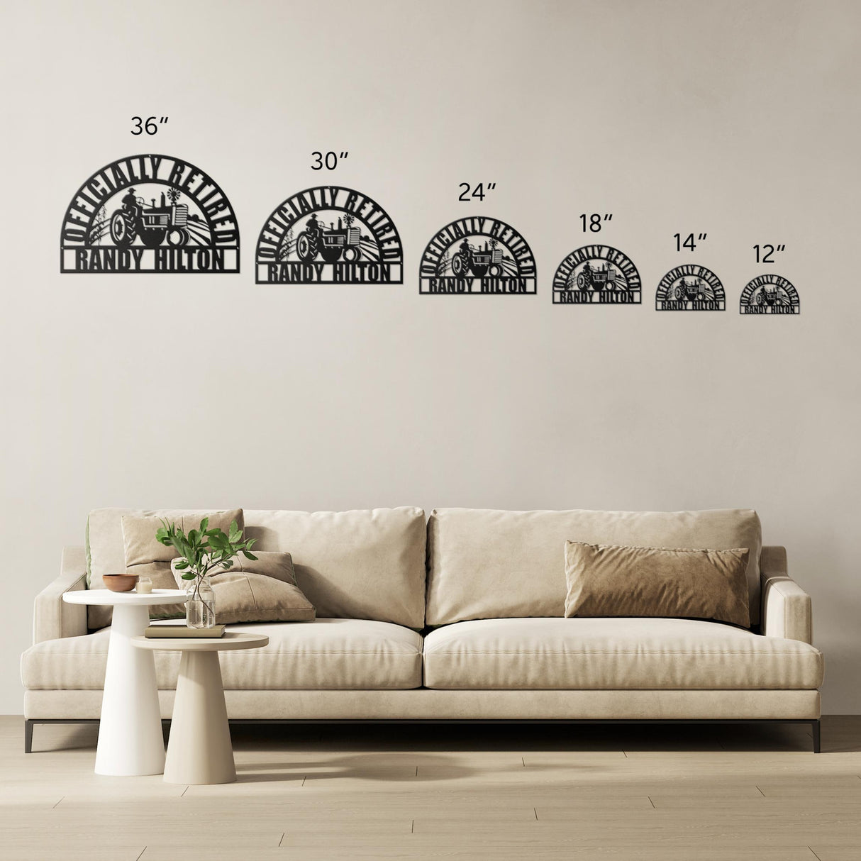 Custom Farmer Retirement Gift Nice Custom Men Retirement Gifts Hanging Tractor Wall Art Metal Sign Unique 2025 Retirement Home Decor