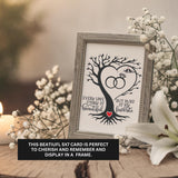 Wedding Rings Gift Wind Chime Box for Newlywed Couples Personalized Names Custom Keepsake