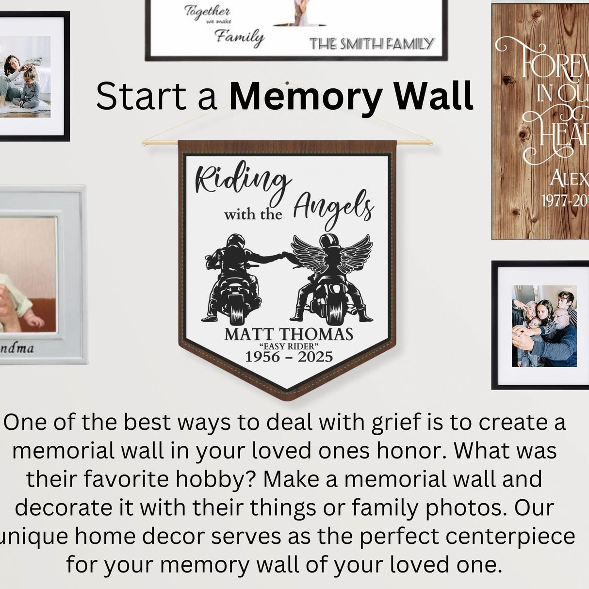 Husband Biker Buddies Personalized Banner