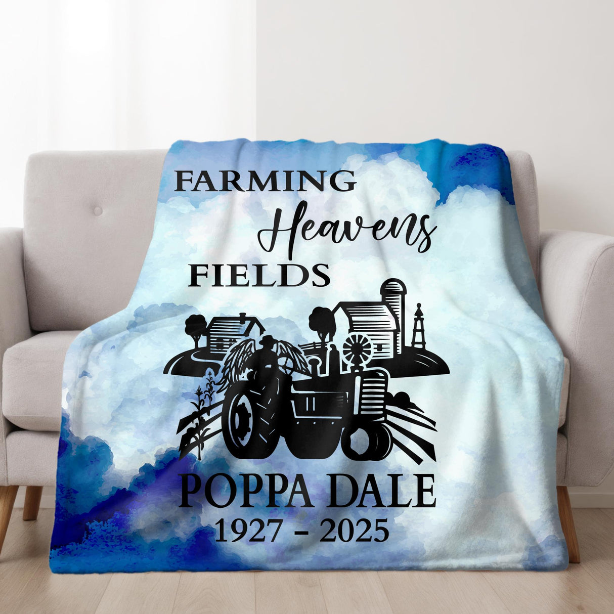 Farmer Memorial Blanket Gift