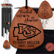 Personalized Kansas City Chiefs Wind Chime Memorial Gift Box