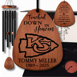 Personalized Kansas City Chiefs Wind Chime Memorial Gift Box