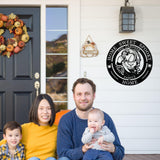Home Sweet Spooky Home Sign Personalized Halloween Front Door Decorations Chucky Horror Film Collector Halloween Hanging Front Porch Sign