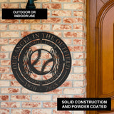 Memorial For Baseball Lover Wall Sign Tribute Personalized Memorabilia Decor Outdoor Indoor Dad Memory Decorations