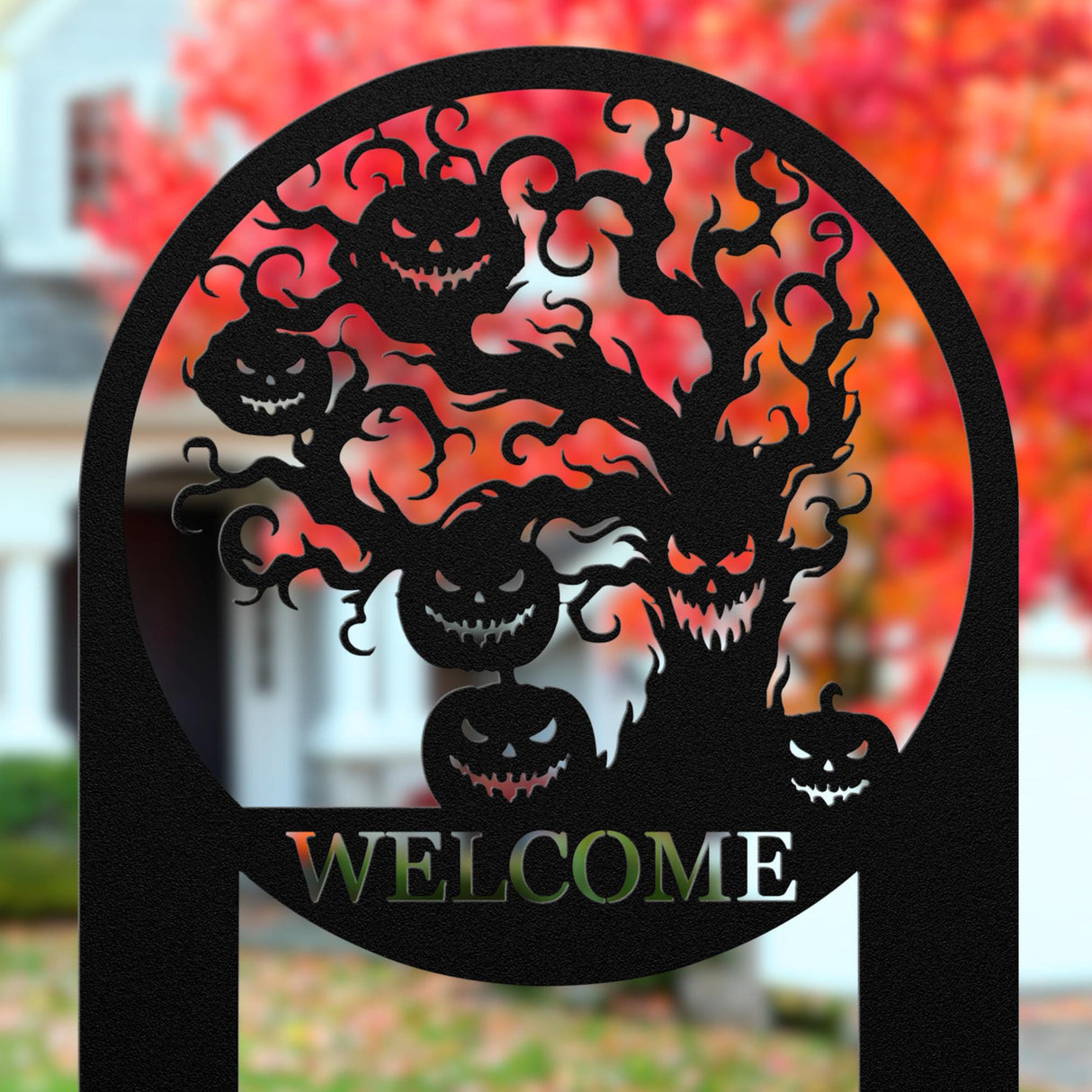 Pumpkin Welcome Sign