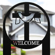 Cross Welcome Sign