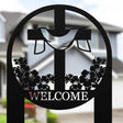 Hibiscus Cross Sign Stake