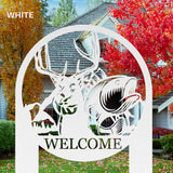 Wildlife Nature Welcome Sign Staked Landscaping Hunting Outside Decor