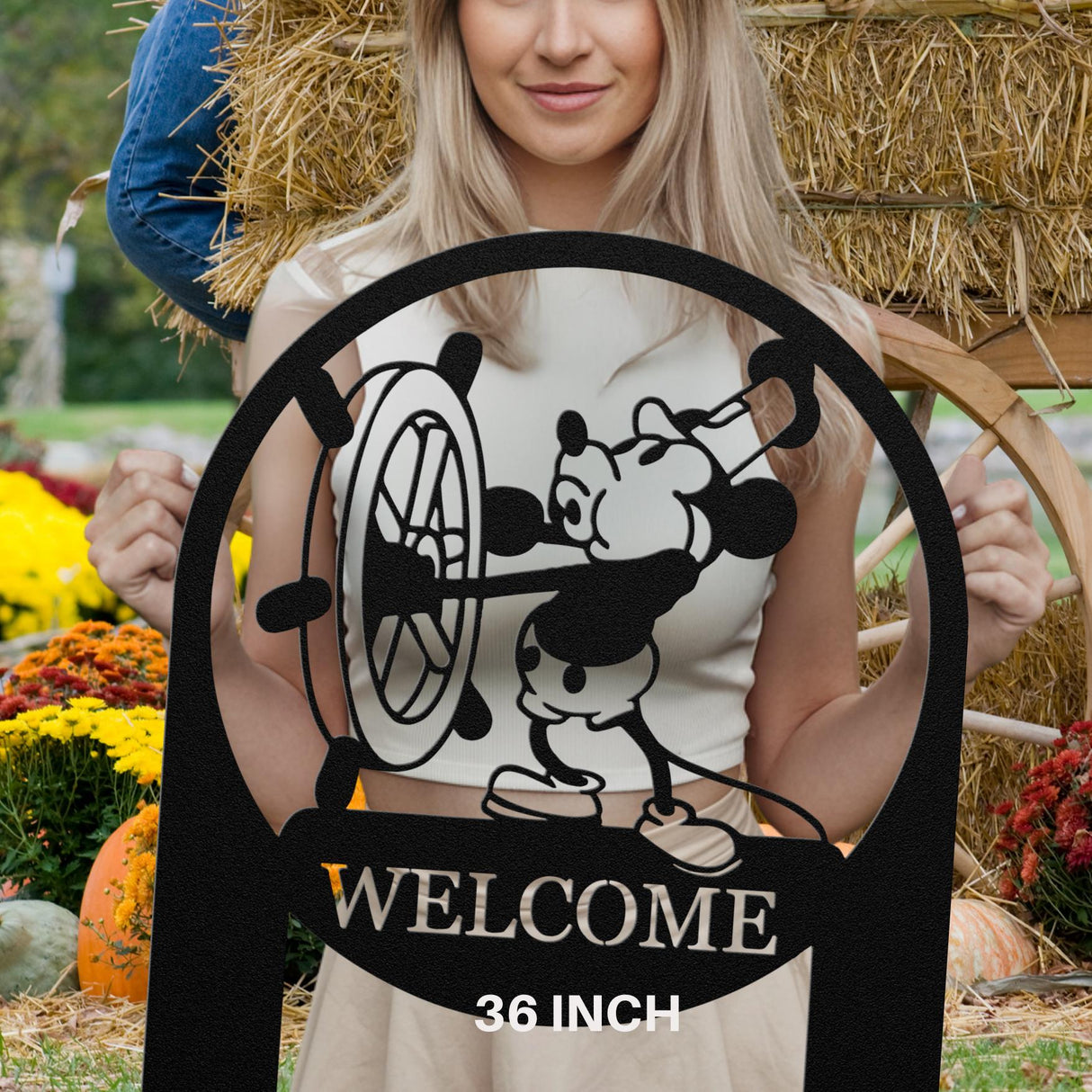 Metal Welcome Sign